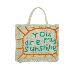 New - You Are My Sunshine - Natural/Tango/Aqua Handbags