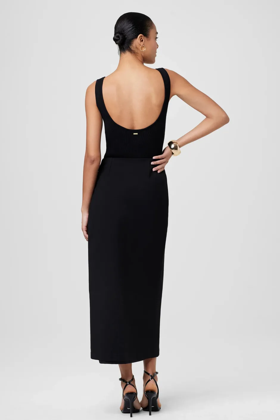 Hot - Casey Wrap Skirt - Jet Long Skirts
