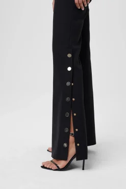 Hot - Gracie High Waist Side Button Pant - Jet Pants