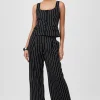 Clearance - Hailey Pinstripe Trouser - Pinstripe Pants