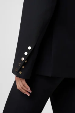 Fashion - Willa Boxy Boyfriend Blazer - Jet Blazers