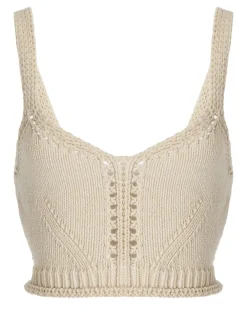 Online - Celia Bralette - Alabaster Crop Tops