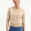 Discount - Adrian Cashmere Hoodie - Sand/Ivory Sweaters & Knits