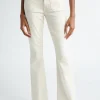 Discount - Beverly Patch Pocket Skinny Flare Jeans - Ecru Flare | High-Rise