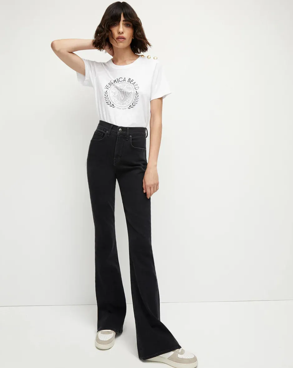 Outlet - Beverly Skinny Flare Jean - Washed Onyx Flare | High-Rise