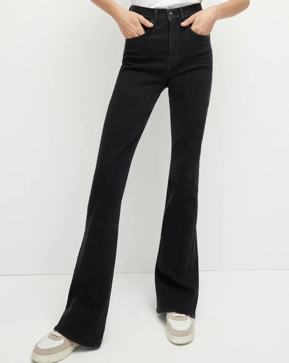 Outlet - Beverly Skinny Flare Jean - Washed Onyx Flare | High-Rise