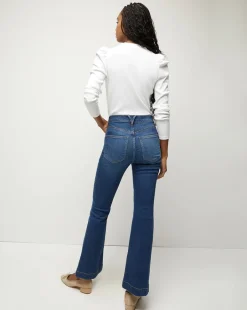 Sale - Carson Ankle Flare - Bright Blue Flare | Crop