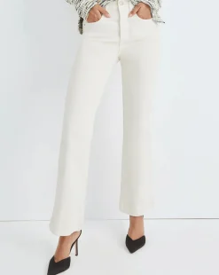 Hot - Carson High Rise Ankle Flare - Ecru Denim | All Denim
