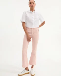 Discount - Carson Kick-Flare Jean - Stoned Pink Shell Flare
