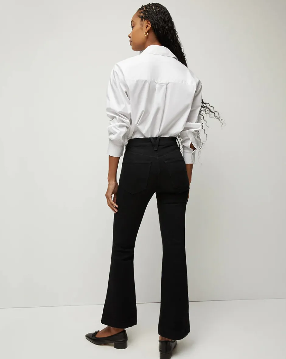 Online - Carson Kick Flare Jean - Onyx Flare | High-Rise
