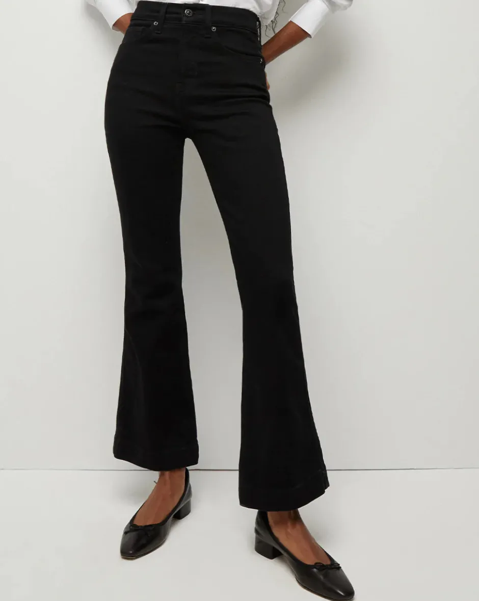Online - Carson Kick Flare Jean - Onyx Flare | High-Rise