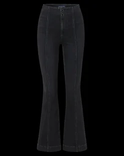 Sale - Carson Seamed Kick-Flare Jean - Washed Onyx Flare | Denim