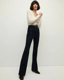 Outlet - Coleta V-Neck Cashmere Sweater - Ivory Sweaters & Knits
