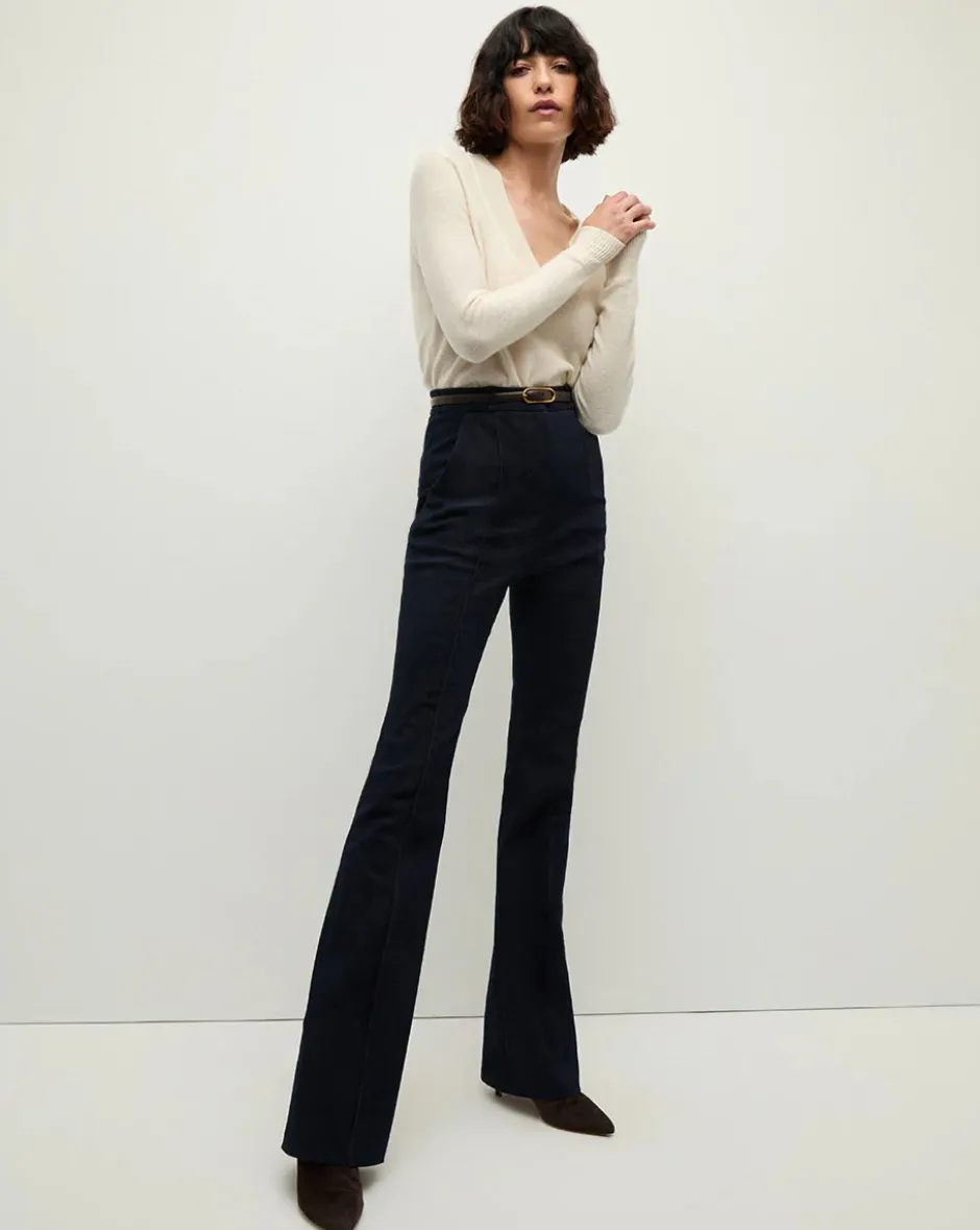 Outlet - Coleta V-Neck Cashmere Sweater - Ivory Sweaters & Knits