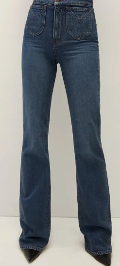 Clearance - Crosbie Wide Leg Jean - Thriller Flare | High-Rise