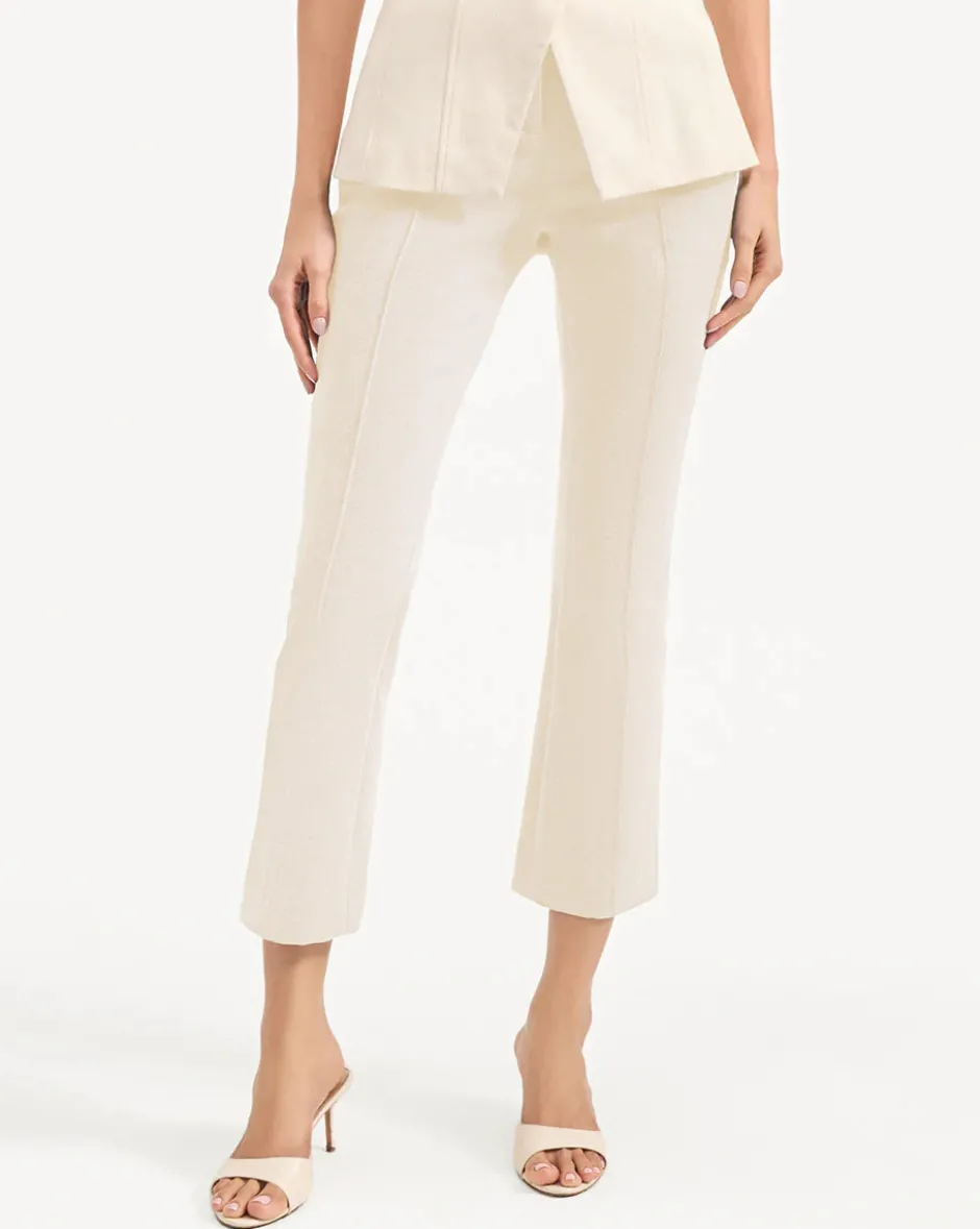 Online - Kimra Straight-Leg Pant - Ecru Pants