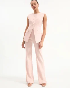 Discount - Komi Linen Pant - Pink Shell Pants