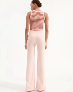 Discount - Komi Linen Pant - Pink Shell Pants