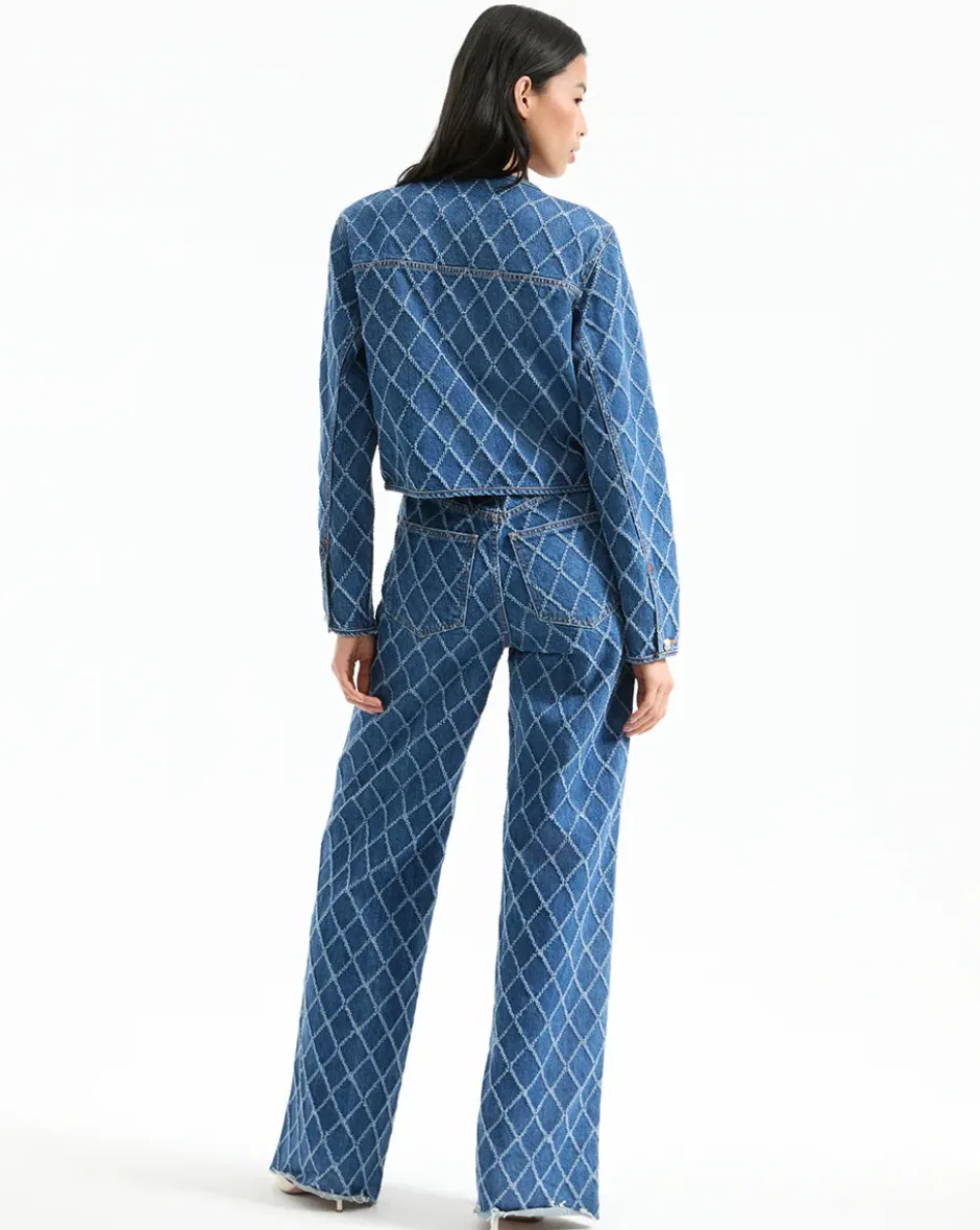 New - Nolita Printed Jacket - Blue Diamond Denim Jackets | Jackets