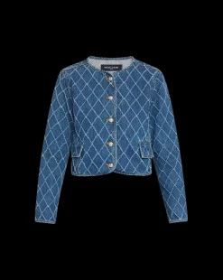New - Nolita Printed Jacket - Blue Diamond Denim Jackets | Jackets