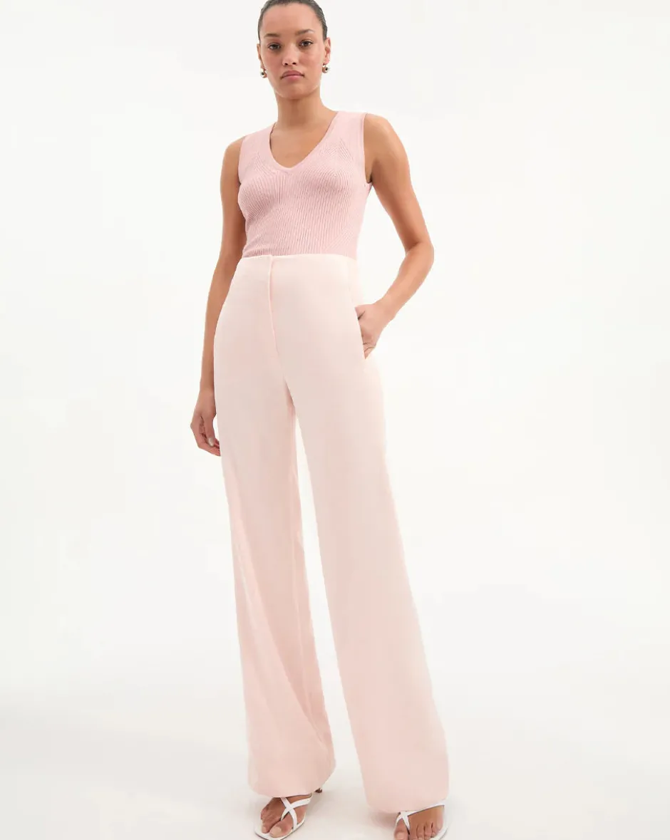 Sale - Ronin Wide-Leg Pant - Pink Shell Pants