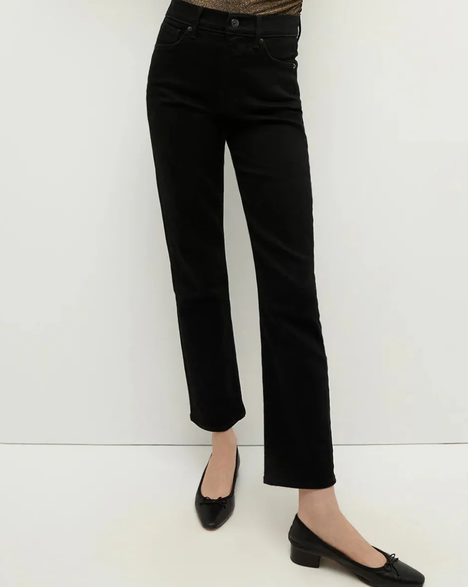 Discount - Ryleigh Slim Straight Jean - Onyx Flare | High-Rise