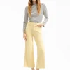 Discount - Taylor Cropped Wide-Leg Jean - Chamomile Denim | All Denim