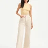 Best - Taylor Diamond Printed Wide-Leg Jean - Ecru Denim | All Denim