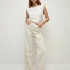New - Taylor Wide-Leg Jean - Ecru Denim | All Denim