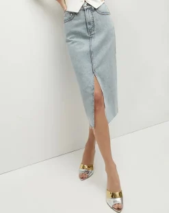 New - Victoria Denim Skirt - Silverwood Spark Skirts | Long Skirts