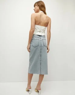 New - Victoria Denim Skirt - Silverwood Spark Skirts | Long Skirts