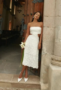 Clearance - Amor Meu Dress - White Dresses | Midi