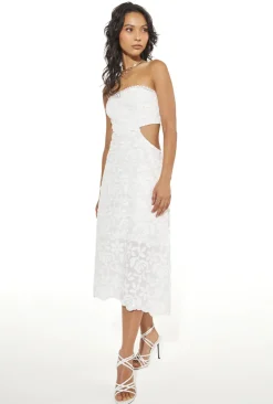 Clearance - Amor Meu Dress - White Dresses | Midi