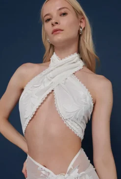 Sale - Sirena Top - White Crop Tops