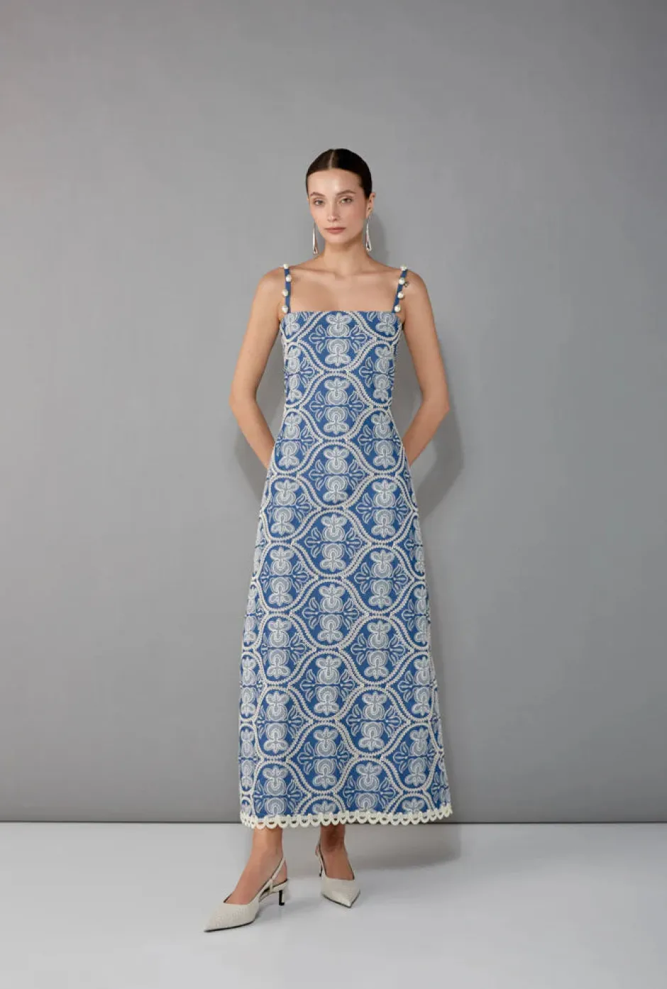 Hot - Stella Maxi Dress - Denim Long Dresses | Dresses