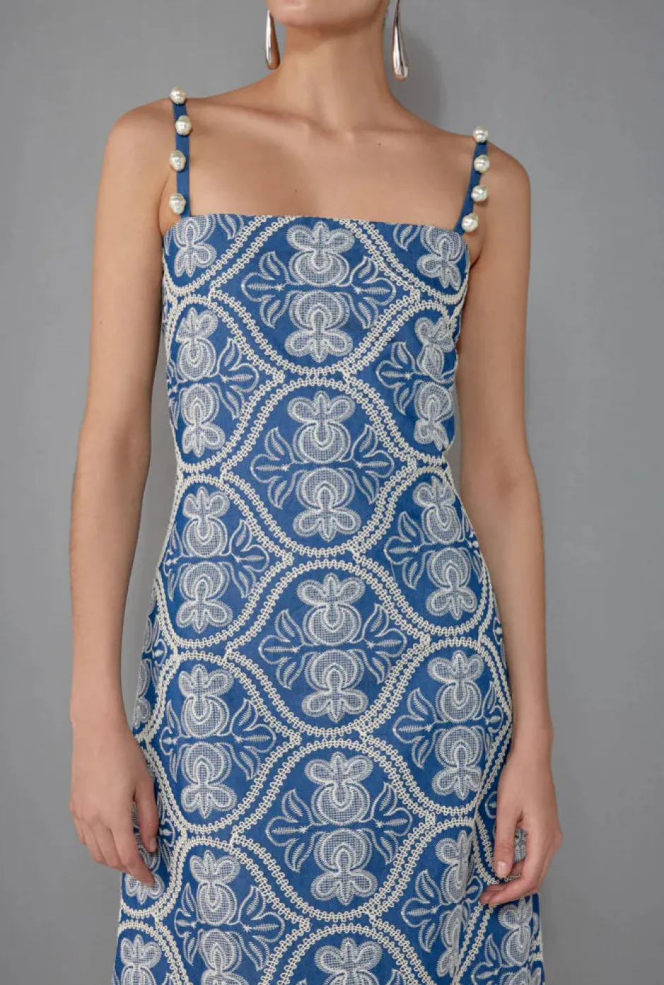Hot - Stella Maxi Dress - Denim Long Dresses | Dresses
