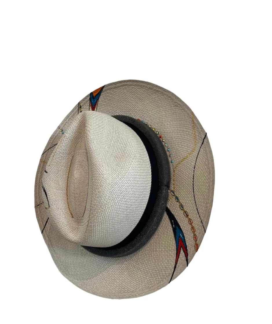 New - Tan Black Belt Hat Hats